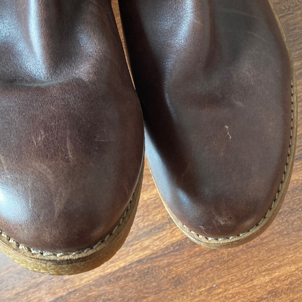 Cole Haan Dark Brown Leather Knee-High Boots Sz 9 - Picture 5 of 7